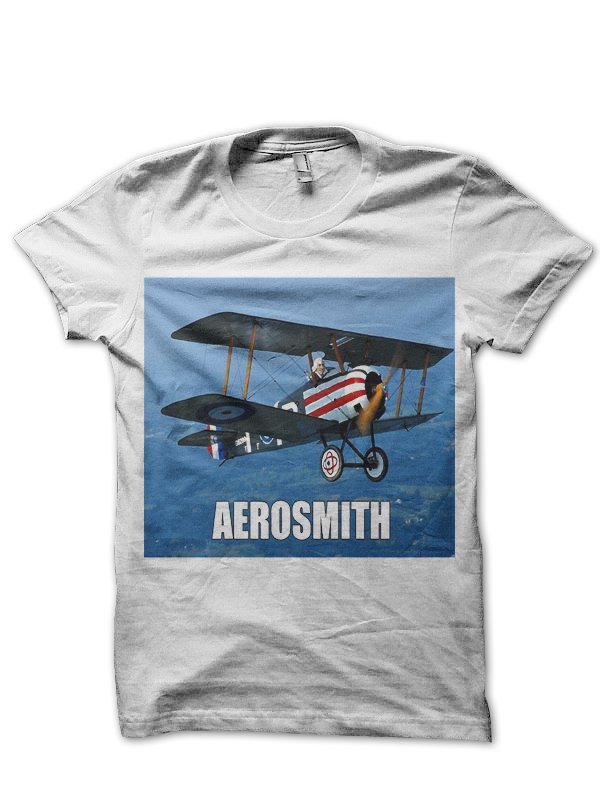 Airplane Graphic Print Cotton T Shirt Half Sleeve