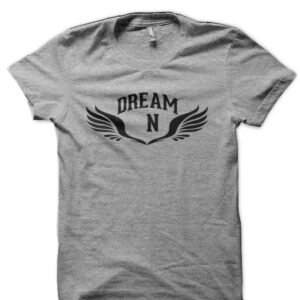 Dream Text Wing Graphic Print T Shirt Half Sleeve