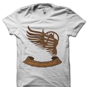 Winged Logo Graphic Print T Shirt Half Sleeve