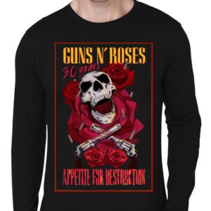 Guns And Roses Full Sleeve Black T-Shirt