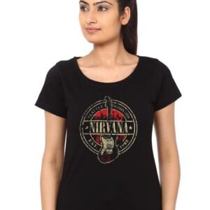 Nirvana Girls Black T-Shirt