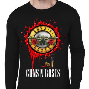 Guns And Roses Full Sleeve Black T-Shirt