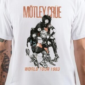 Mötley Crüe Half Sleeve White T-Shirt