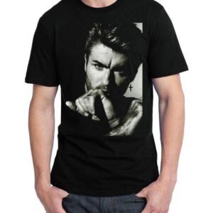 George Michael Half Sleeve Black T-Shirt