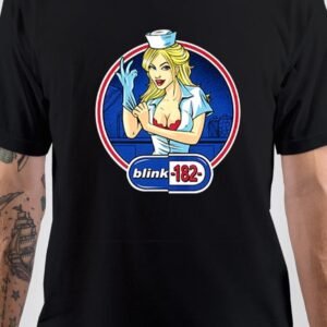 Blink-182 Half Sleeve Black T-Shirt
