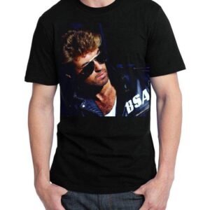 George Michael Half Sleeve Black T-Shirt