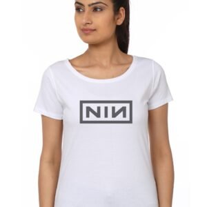 Nine Inch Nails Girls White T-Shirt