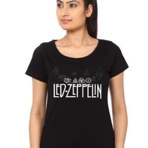 Led Zeppelin Girl's Black T-Shirt
