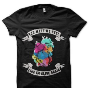 Coldplay Lyrics Black T-Shirt