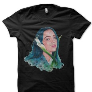 Billie Eilish Half Sleeve Black T-Shirt