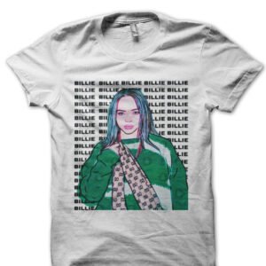 Billie Eilish Half Sleeve White T-Shirt