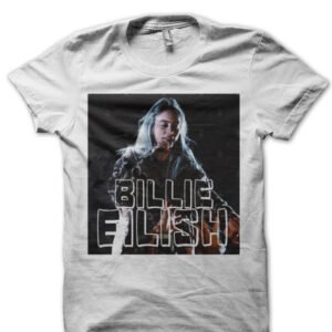 Billie Eilish Half Sleeve White T-Shirt