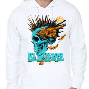 Blink 182 White Hoodie