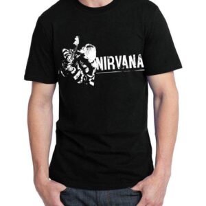 Nirvana Half Sleeve Black T-Shirt
