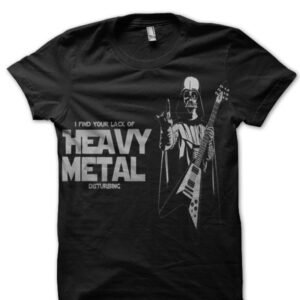 Darth Vader Heavy Metal Black T-Shirt