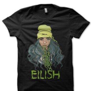 Billie Eilish Half Sleeve Black T-Shirt