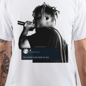 Juice Wrld Half Sleeve White T-Shirt