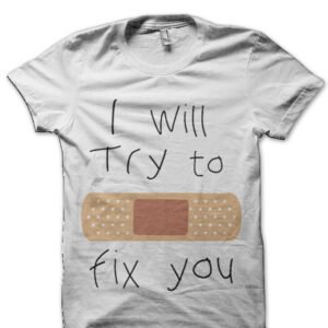 Coldplay Lyrics White T-Shirt