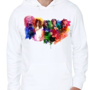 Guns And Roses White Hoodie