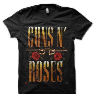 Guns And Roses Half Sleeve T-Shirt