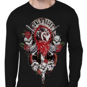Guns And Roses Full Sleeve Black T-Shirt