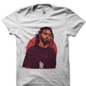 J. Cole Half Sleeve White T-Shirt