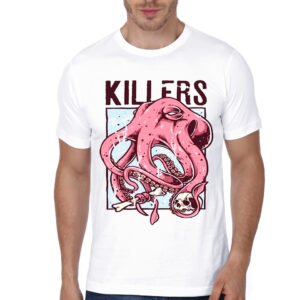Killers White Half Sleeve T-Shirt