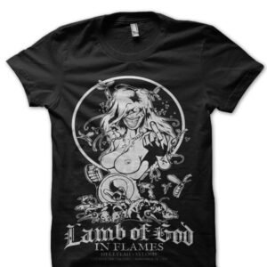 PESTILENCE - Lamb Of God In Flames Black T-Shirt