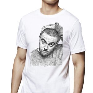 Mac Miller Half Sleeve White T-Shirt
