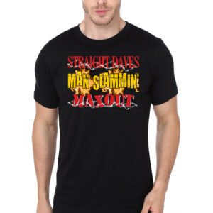 Straight Daves Man Slammin' Max Out Black T-Shirt