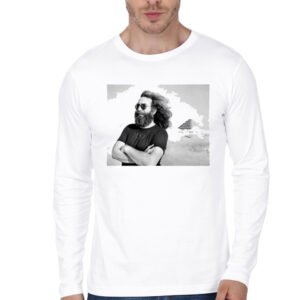 Jerry Garcia White Full Sleeve T-Shirt