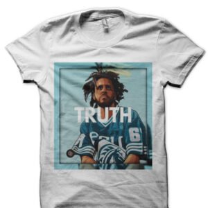 J. Cole White Half Sleeve T-Shirt
