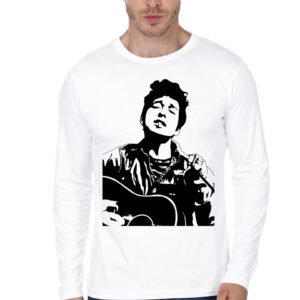 Bob Dylan White Full Sleeve T-Shirt
