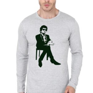 The Jester on his Throne Grey Full Sleeve T-Shirt