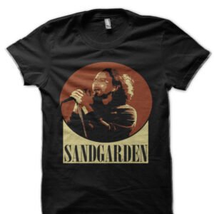 Sandgarden with Cheddar Audioslave Black Half Sleeve T-Shirt