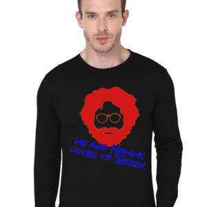 Me and Mommy Listen to Jerry Black Full Sleeve T-Shirt