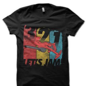 Let's Jam Black Half Sleeve T-Shirt