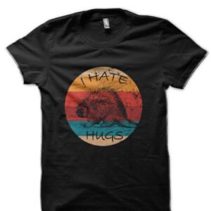 Vintage Porcupine Tree Lover Retro Animal Lovers Gift Black Half Sleeve T-Shirt