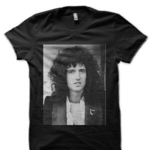 Brian May Black Half Sleeve T-Shirt